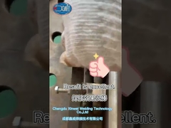 Welding galvanized sheet to iron tube with the laser welder