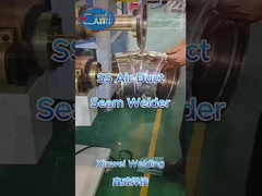 Συγκόλληση ανοξείδωτου αεραγωγού με μηχανή συγκόλλησης ραφής